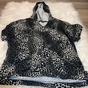 Leopard print workout top